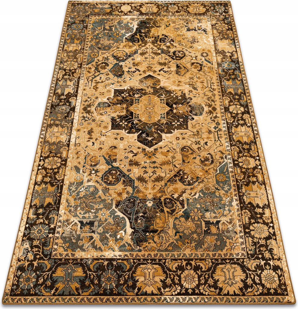 Lengyel Szőnyeg 200x300 Dukato konyak Gyapjú #POL232