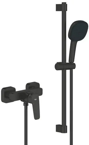 Zuhany csaptelep GROHE Cubeo zuhanyszettel együtt 150 mm fekete matt 1018252430
