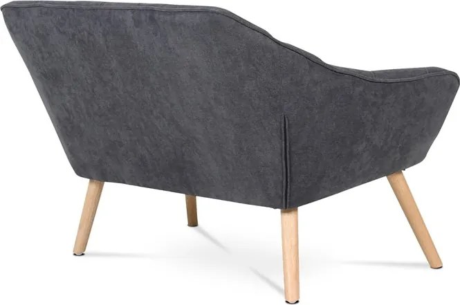 Kétszemélyes kanapé, szürke, szövet, AK-322 GREY2