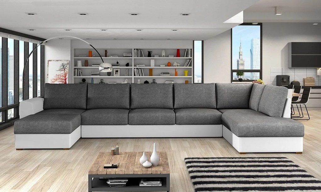 Ülőgarnitúra  Astoris Large (J) (öko-bőr Soft 017 + Lux 06). 1053543