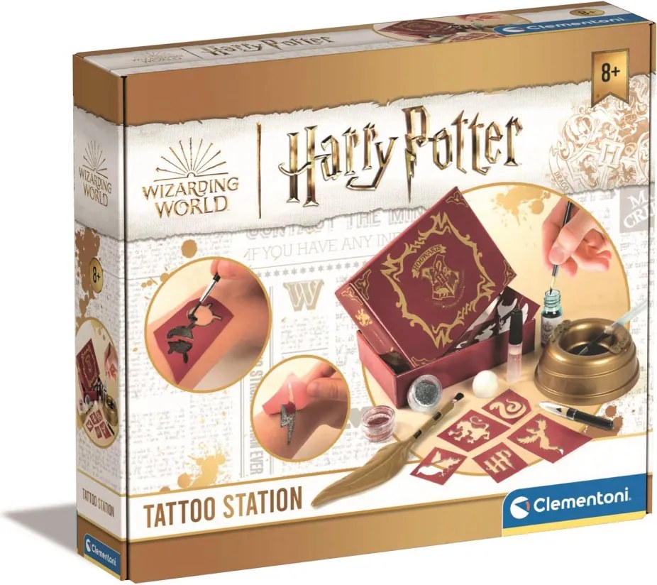 Harry Potter Hogwarts tetoválókészlet Clementoni
