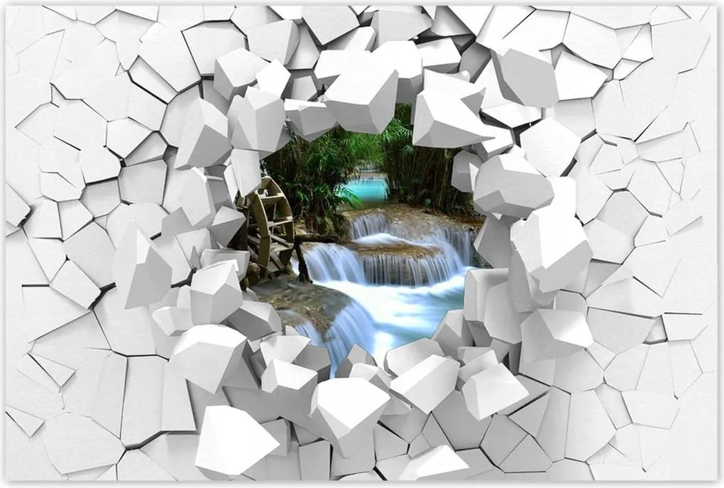 Poszterek 120x80 Fa malom a folyón