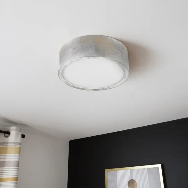 Brilagi - Mennyezeti lámpa PINO 1xE27/15W/230V fenyő/ezüst átm. 27,5 cm