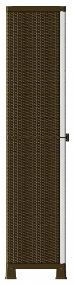 rattanstílusú műanyag szekrény 68 x 39 x 171,5 cm