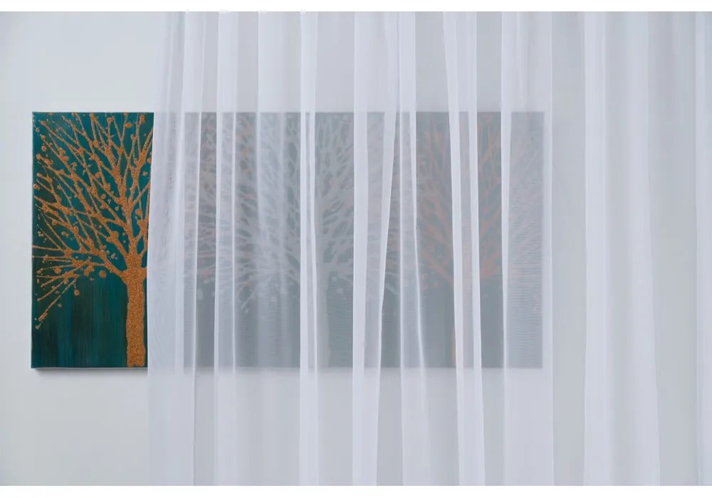 Fehér átlátszó függöny 140x245 cm Voile – Mendola Fabrics