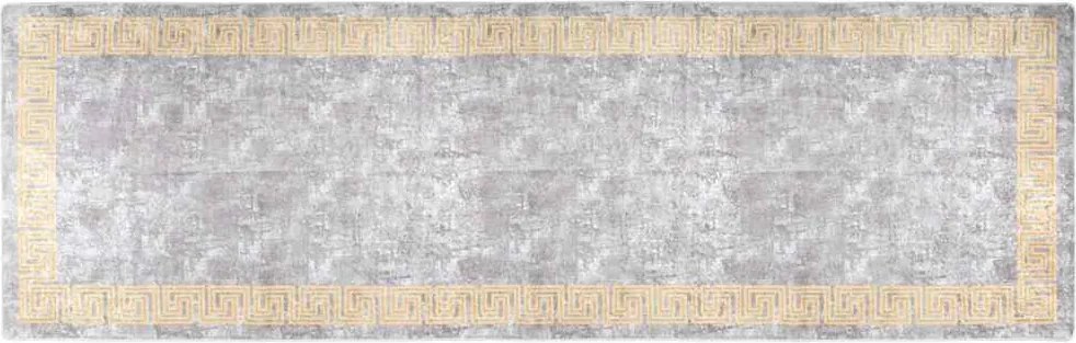 vidaXL szürke csúszásmentes mosható szőnyeg 80 x 300 cm