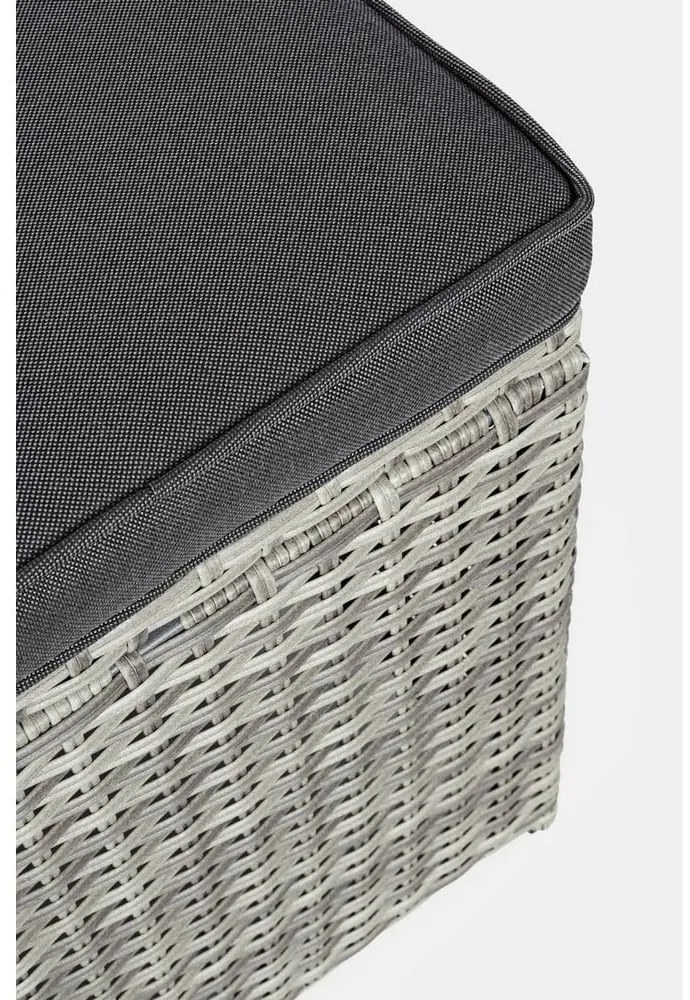 Szürke műrattan hatszemélyes kerti lounge szett Ariel – Bizzotto