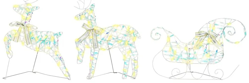 LED rénszarvasok 40 LED-del 7 pcs Többszínű PET