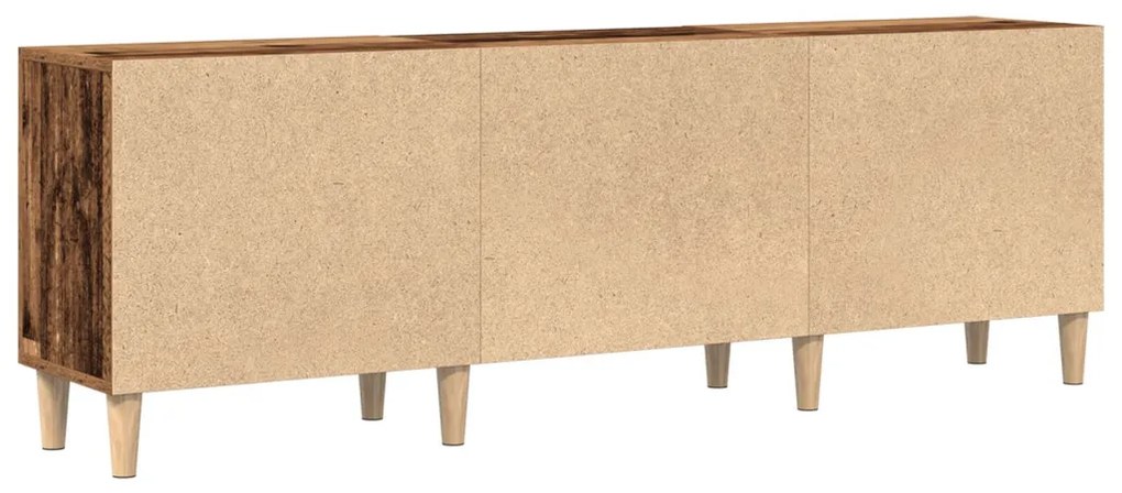 TV Szekrény Régi Fa 150x30x50 cm Műanyag Fa
