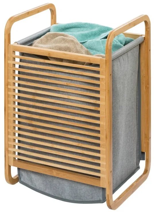 Bamboo bambuszvázas szennyestartó, 43 l - Wenko