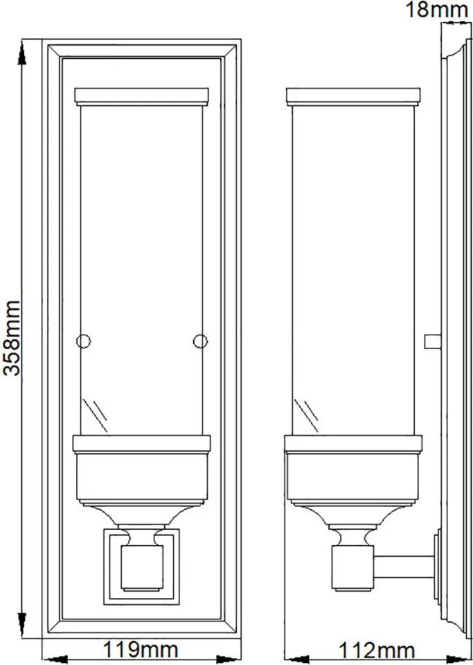 Elstead Lighting CAMBRIDGE BATH-CM1 Fali lámpa 1x40W/G9 IP44