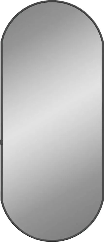 vidaXL fekete ovális falitükör 70x30 cm