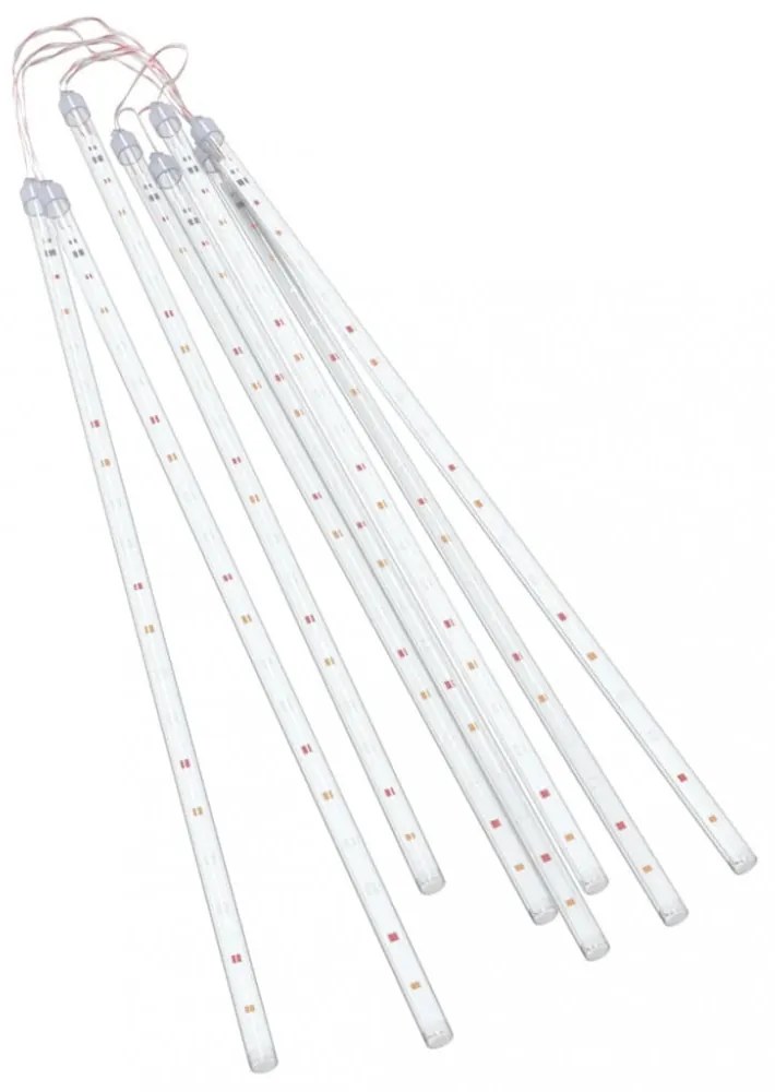 8 db 288 LED-es színes bel-/kültéri meteor fényfüzér 50 cm