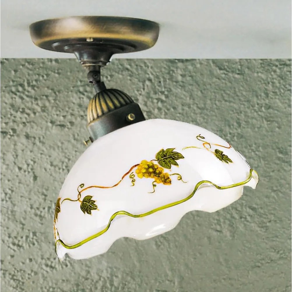 Kolarz 731.10.110 - NONNA plafonra szerelhető csillár, 1xE27/75W/230V, Ø 20 cm, bordó