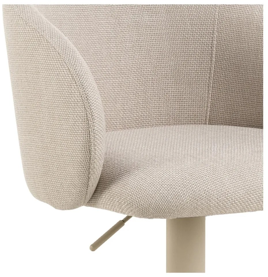 Bézs állítható magasságú karfás bárszék (ülésmagasság 86 cm) Eleanor – Actona