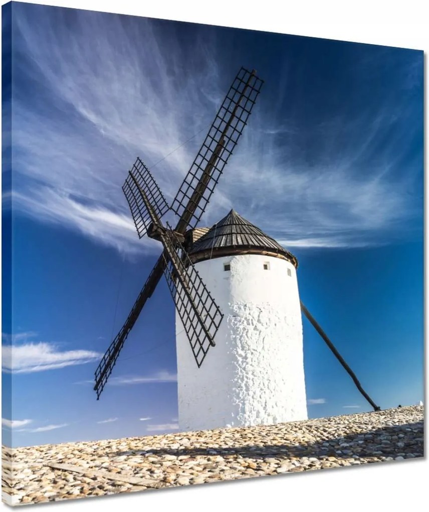 Vászonkép 40x40 Szél által hajtott malom