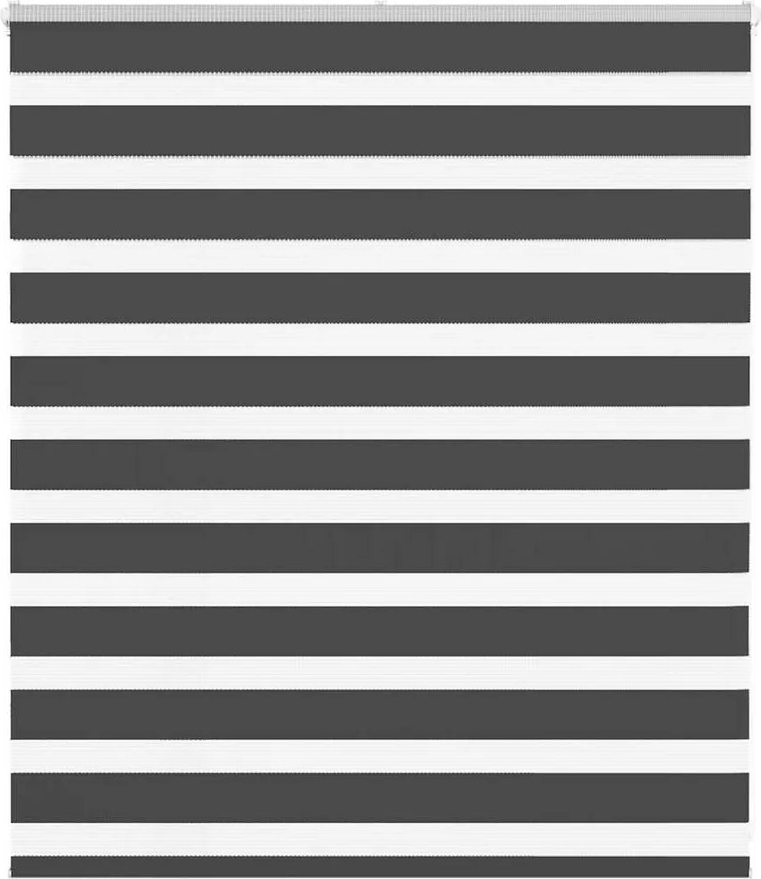 vidaXL zebrafüggönnyel fekete szövetszélesség 120,9 cm poliészter