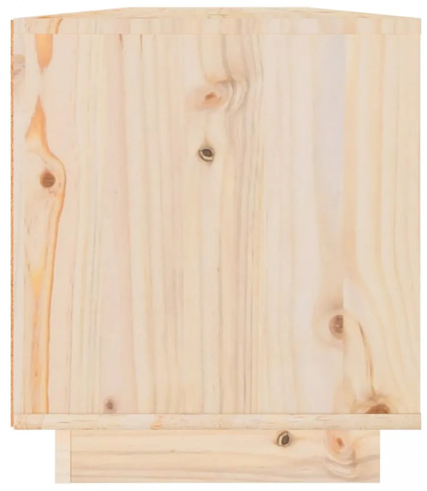 tömör fenyőfa TV-szekrény 110,5 x 34 x 40 cm