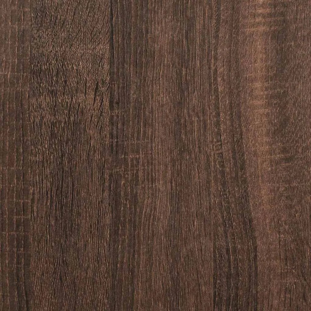 barna tölgyszínű szerelt fa fali fürdőszobaszekrény 100x25x40cm