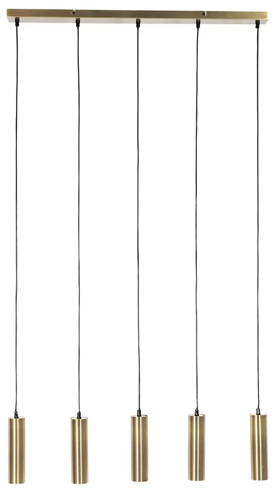 Modern függőlámpa bronz 5-lámpás - Jeana