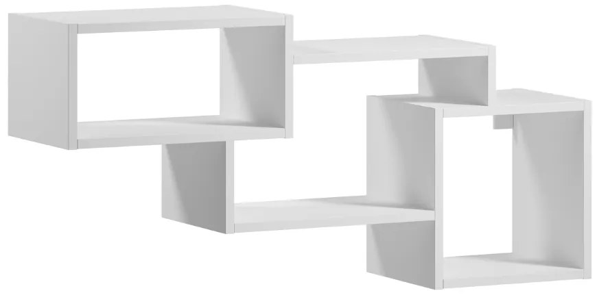 Fali polc ALITTY 96x46 cm, fehér