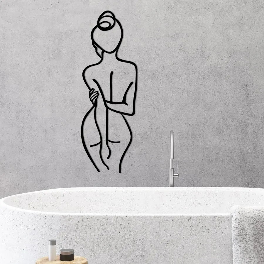 Fém fali dekoráció, Woman Body