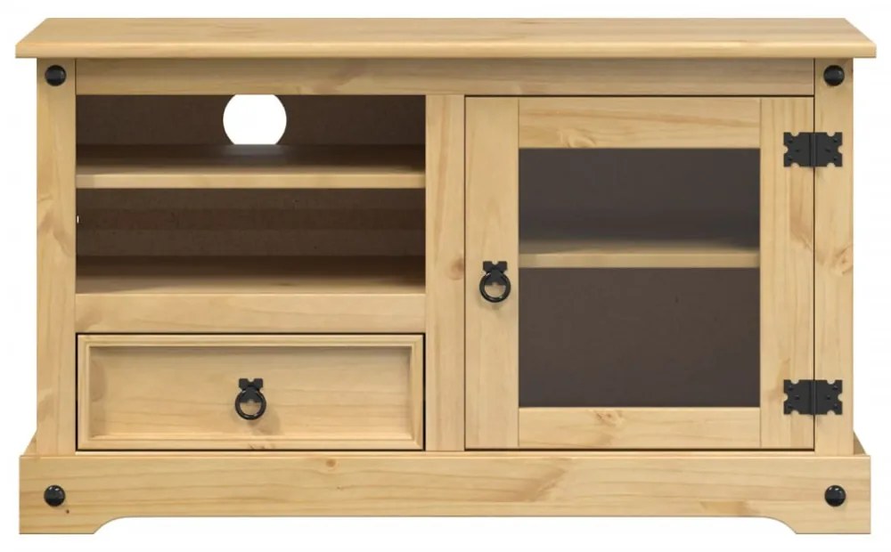 Corona tömör fenyőfa TV-szekrény 100 x 45 x 58 cm