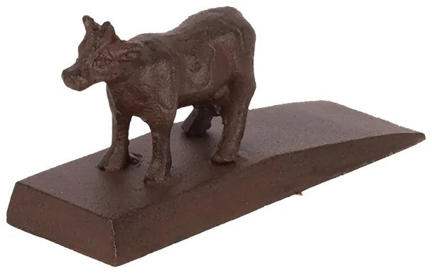 Öntöttvas ajtókitámasztó ék, bocis, 13 x 6 cm