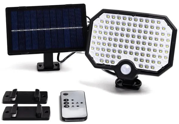 Aigostar - LED napelemes mozgásérzékelős lámpa LED/2,4W/3,7V IP65