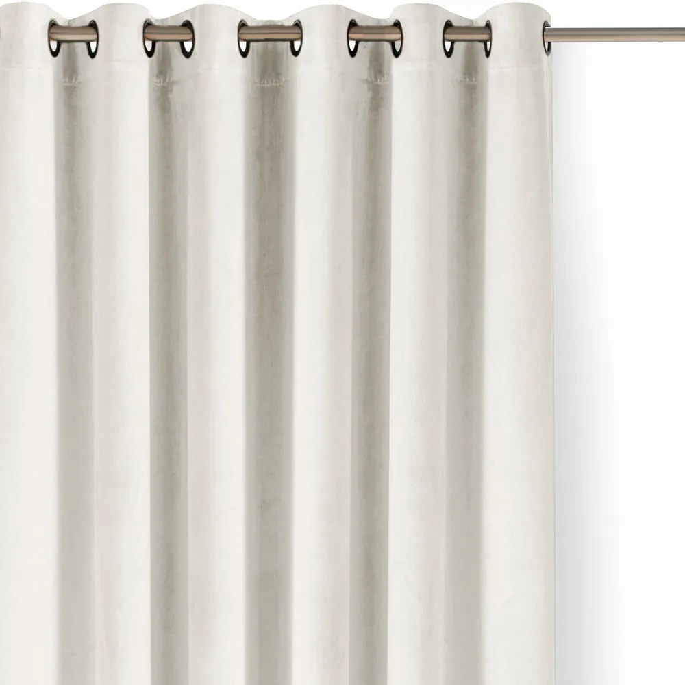 Krémszínű bársony dimout (részleges sötétítő) függöny 200x270 cm Velto – Filumi