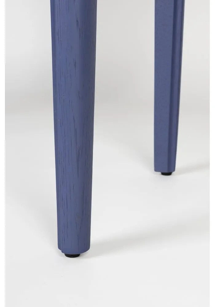 Kék komód tölgyfa dekorral 80x100x45 cm June – Zuiver