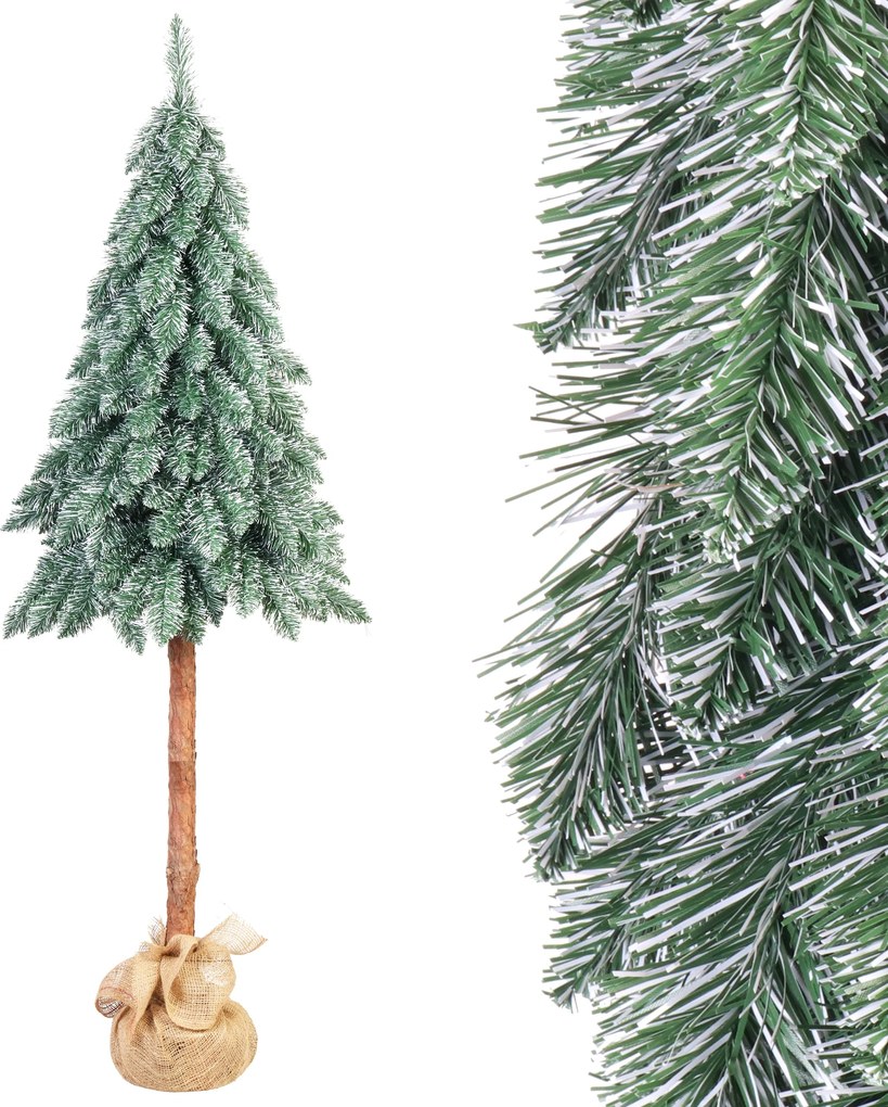 Karácsonyfa műfenyő fatörzsön Gyémánt 200 cm