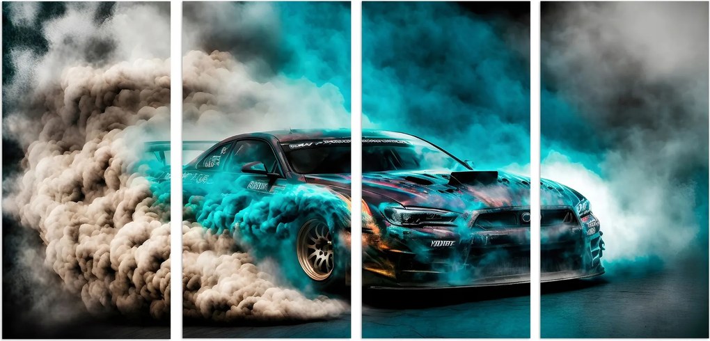 Modern festmények a nappaliba Nagy kép Drift fali dekoráció 60x120