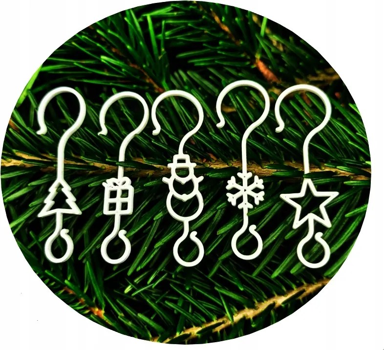 Karácsonyi Akasztók gömbdíszekhez Karácsonyfa medálok 105 db Ajándék