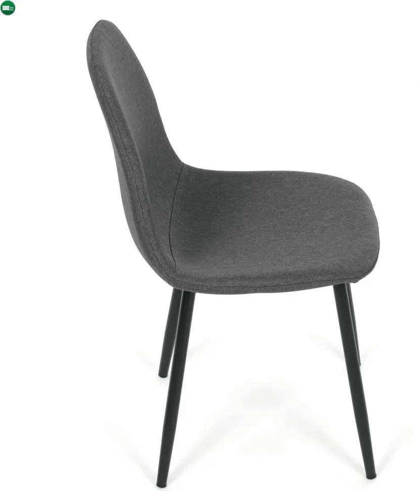 Jídelní židle, šedá, látka, CT-V2972 GREY2