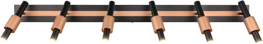 Fekete-bronzszínű LED spotlámpa 20,5x120 cm Ikaris – Trio Select