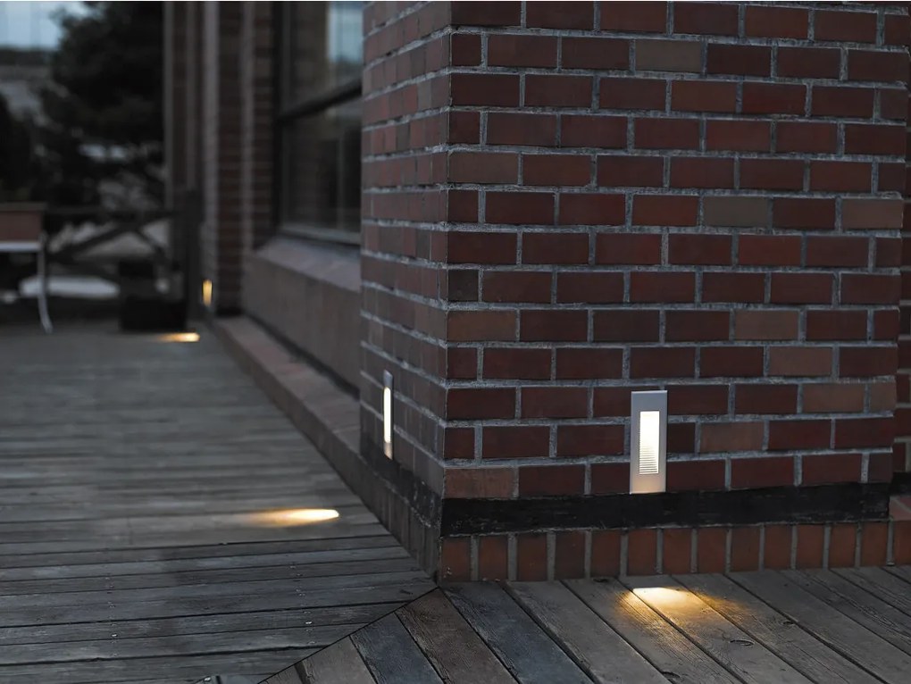 NOVOLUX 543A-L0103A-03 DAMBEL Kültéri Falba Építhető Lámpa Szürke LED IP65
