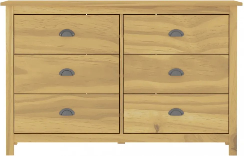 Hill range tömör fenyőfa komód 125 x 40 x 80 cm