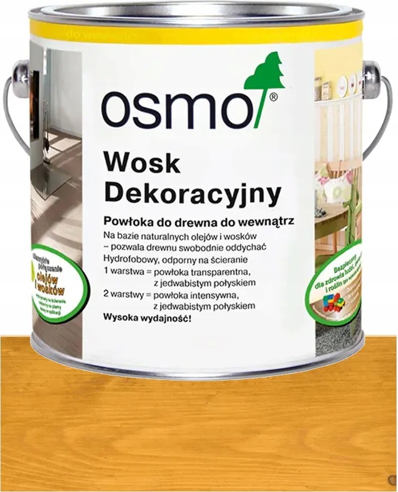 Osmo Dekorviasz Átlátszó Színtelen Világos Tölgy 3103 0,005L Minta