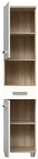 VENOM fürdőszobai szekrény fehér/sonoma tölgy