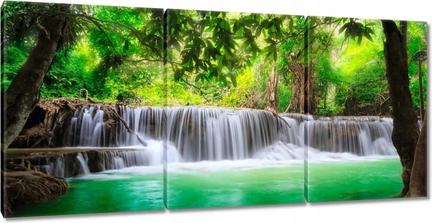 Vászonkép 210x100 Vízesés Thaiföldön