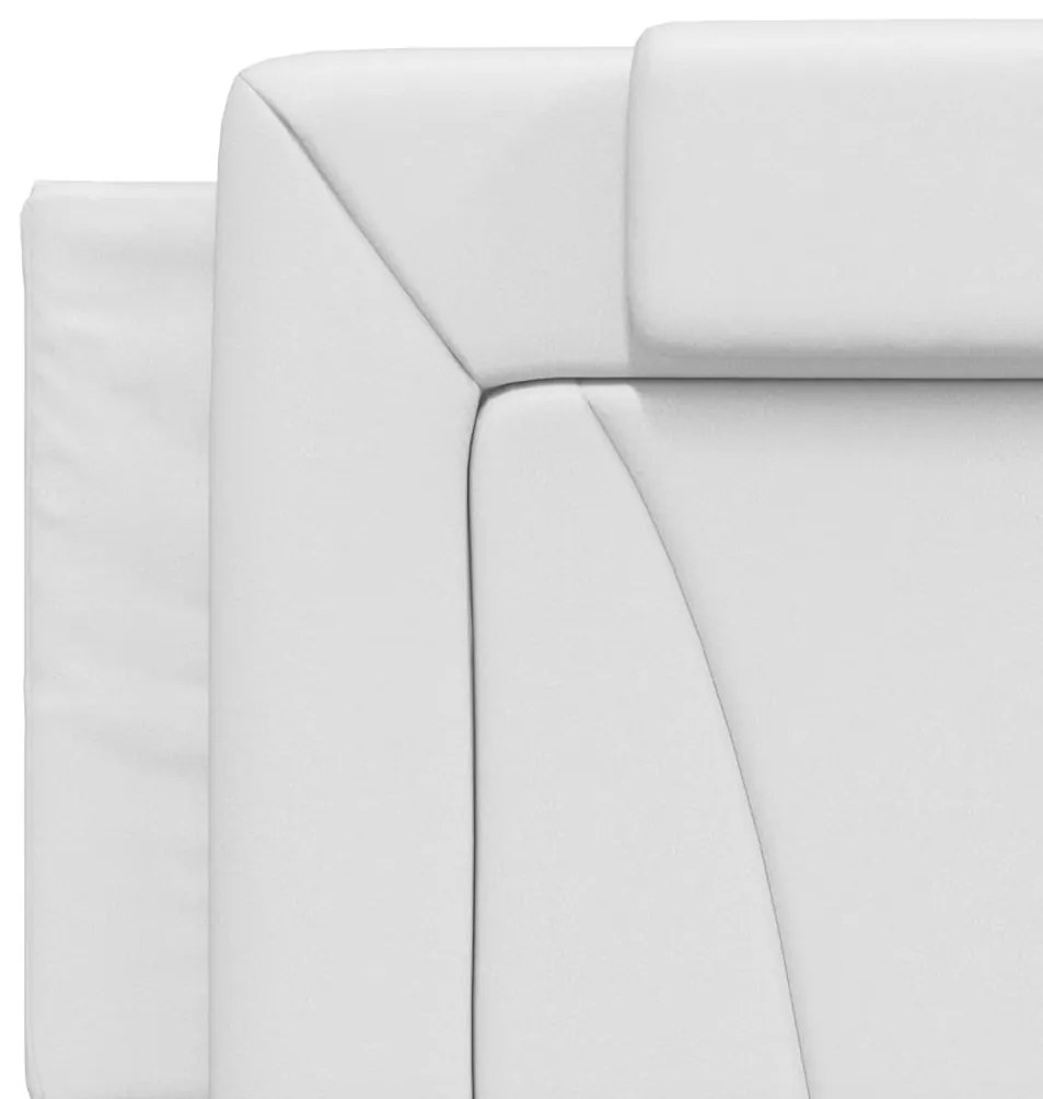 fehér műbőr fejtámla párna Viana 160 cm