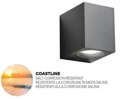 Redo 90151 - Kültéri fali lámpa  PUNTA 1xGU10/7W/230V IP44