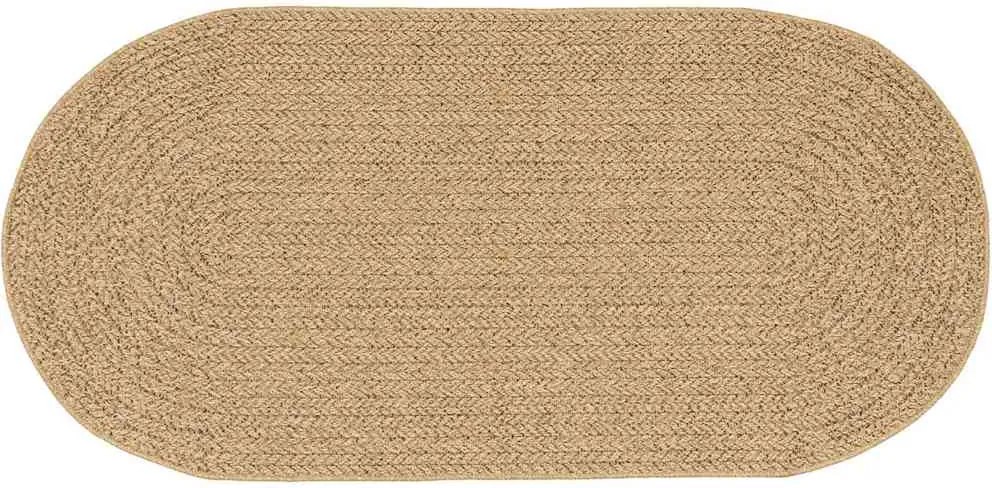 vidaXL Szőnyeg ZIZUR Barna 200 x 100 cm Polipropilén