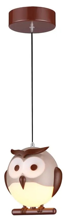 Gyerek csillár 1xE14/10W/230V bagoly