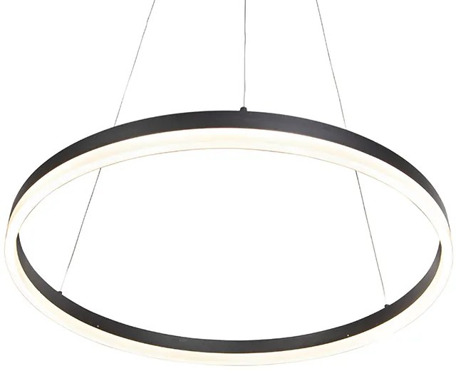 Design lógólámpa fekete 60 cm LED-del, 3 fokozatú fényerő-szabályozóval - Anello
