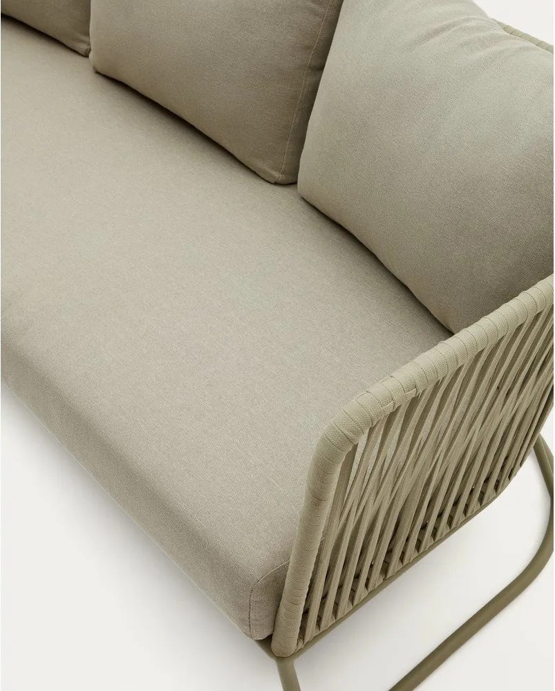 Khaki acél kerti kanapé Saconca – Kave Home