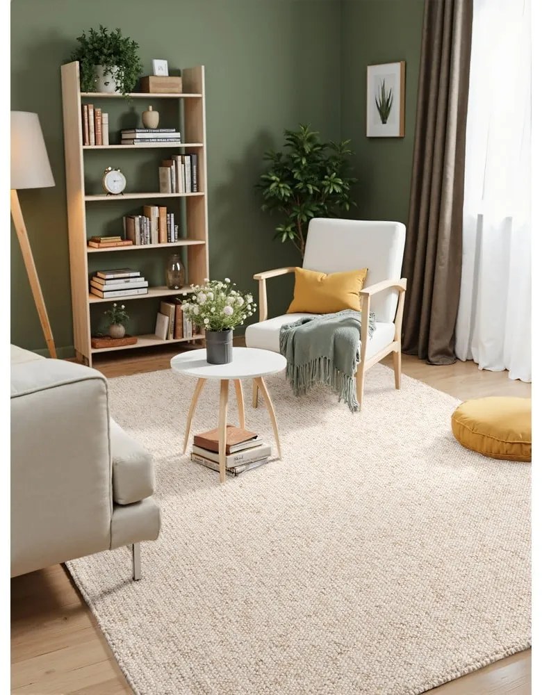 Krémszínű mosható szőnyeg 80x150 cm Rocco Cream – Elle Decoration