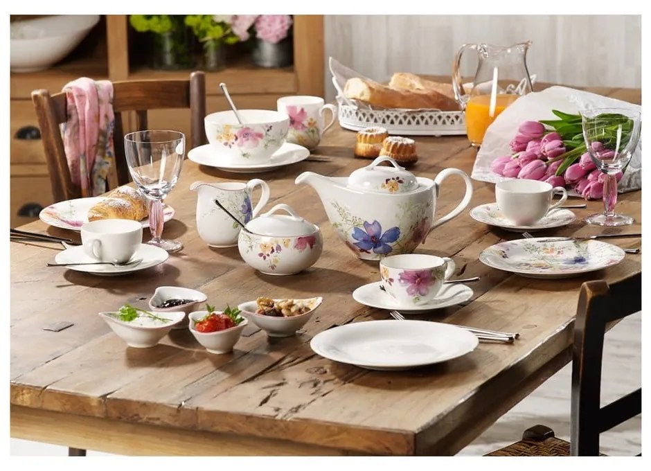 Mariefleur Serve virágmintás porcelán mélytányér, ⌀ 12 cm - Villeroy &amp; Boch