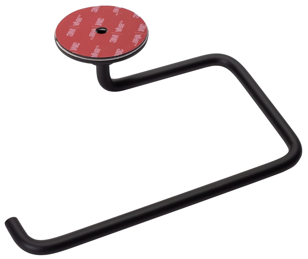 Falra szerelhető wc papír tartó Black 322204